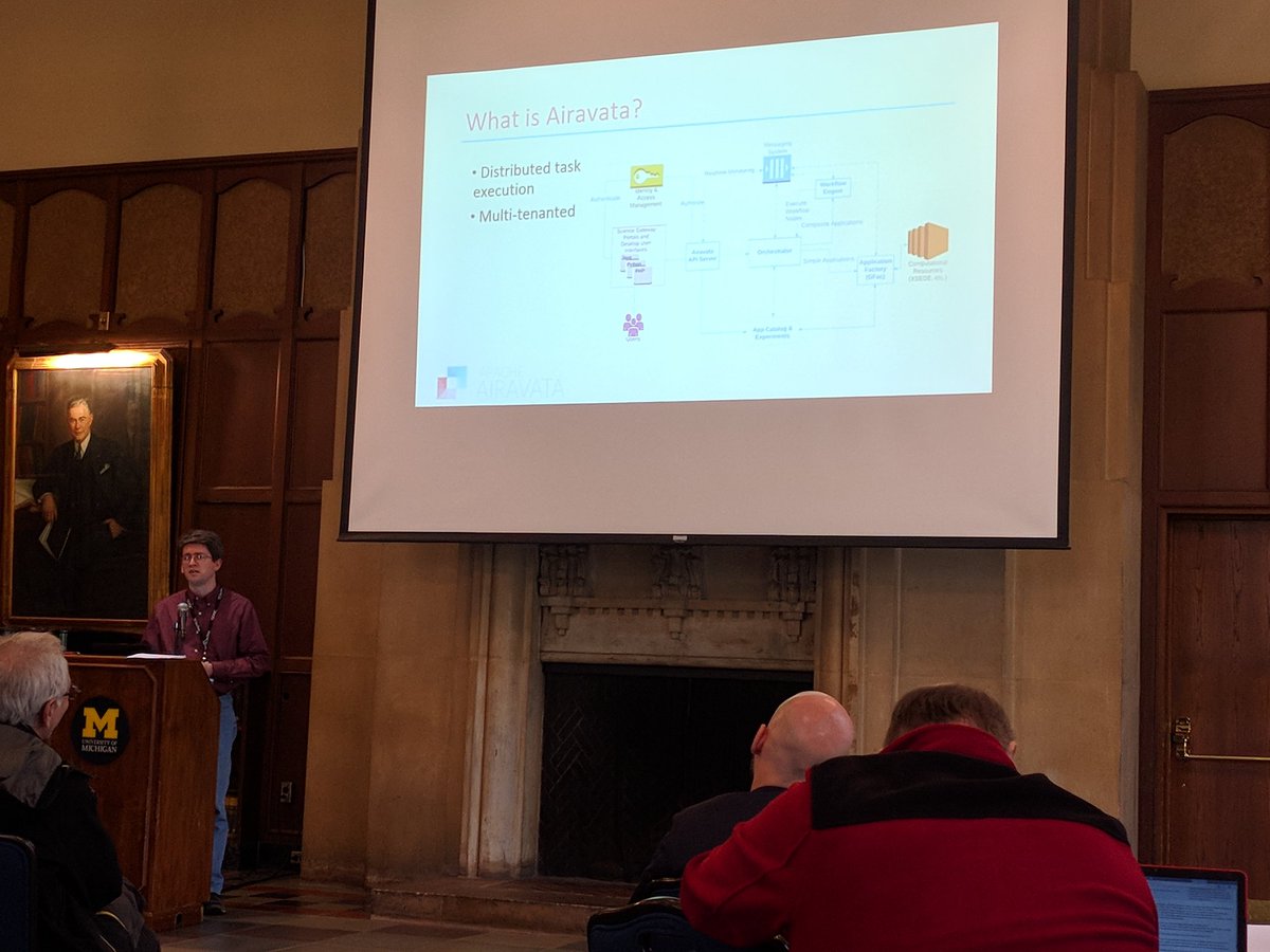 GouravShenoy's tweet photo. @marcus_christie talking about #apacheairavata ID mgmt using @keycloak at @sciencegateways #gateways2017 #conference https://t.co/xlELjUyiPc