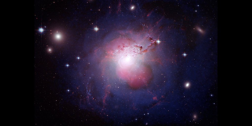 chandraxray's tweet photo. Right #now Chandra is using its X-ray vision to see through superheated plasma &amp; into the heart of the Perseus Cluster! #Today's Ob: 15 hrs https://t.co/O2Wp6kV0SL