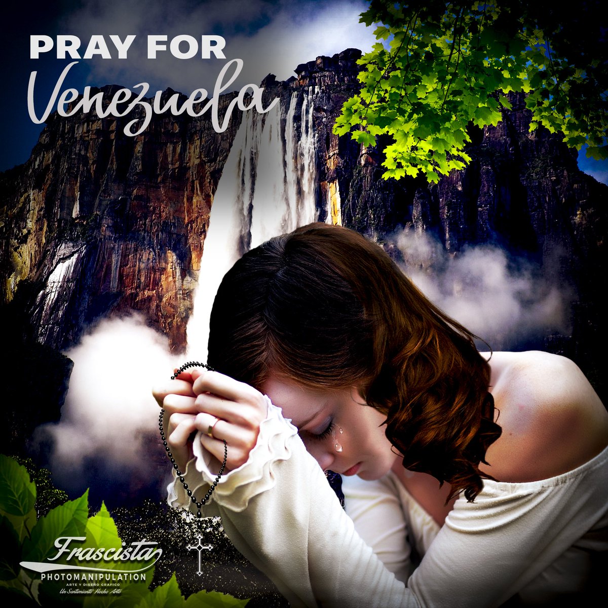 Transformación de una fotografía en Arte #Photomanipulation 
****************************
PRAY FOR VENEZUELA 
#Venezuela