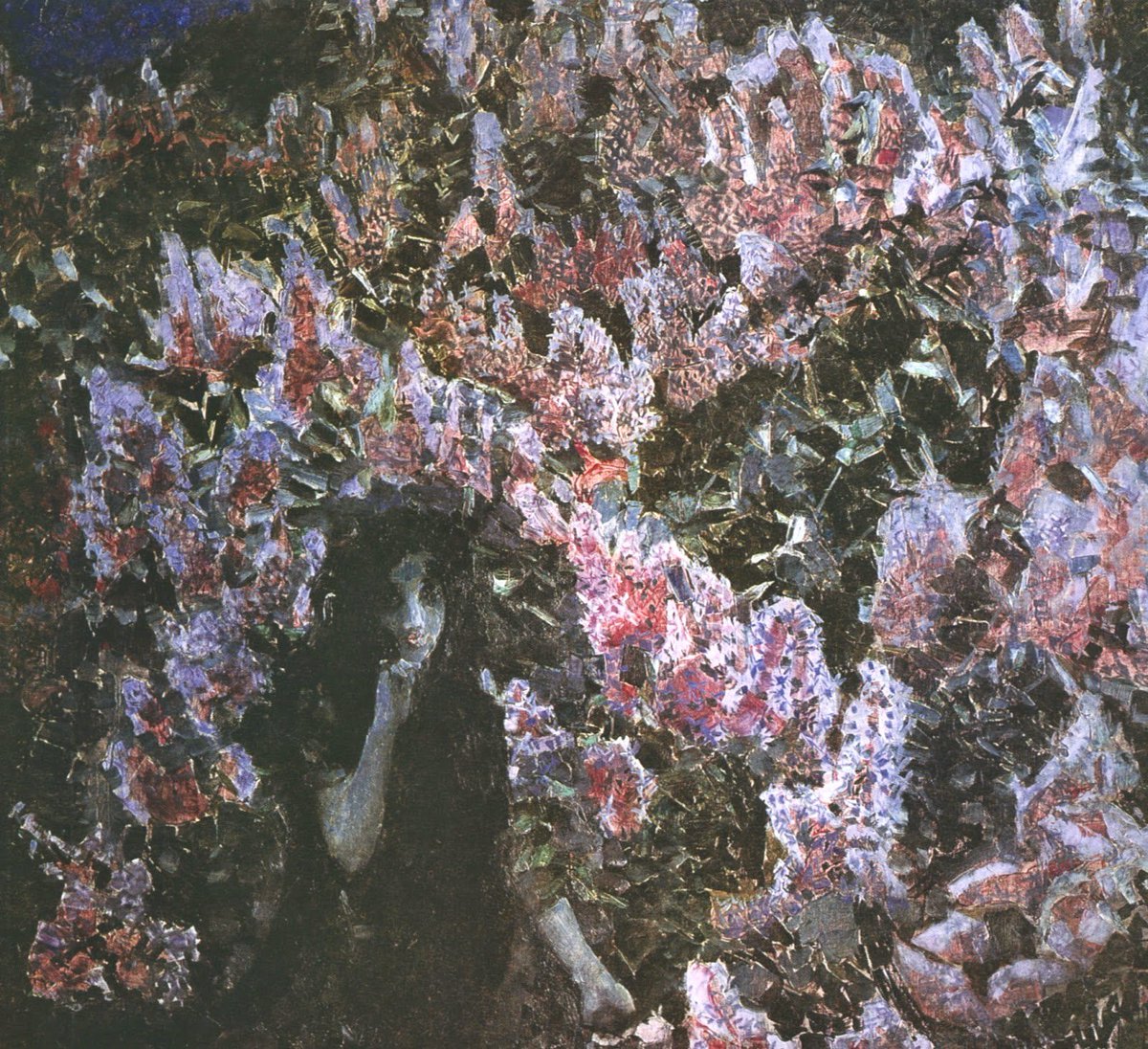 Vkeiasart's tweet photo. Ruka of Nightmare (scans: https://t.co/AZULsiYlOh) as Red Azeleas, 1886, Watercolor and Lilacs, 1900, Oil, by Mikhail Vrubel https://t.co/CAhIiueUFZ