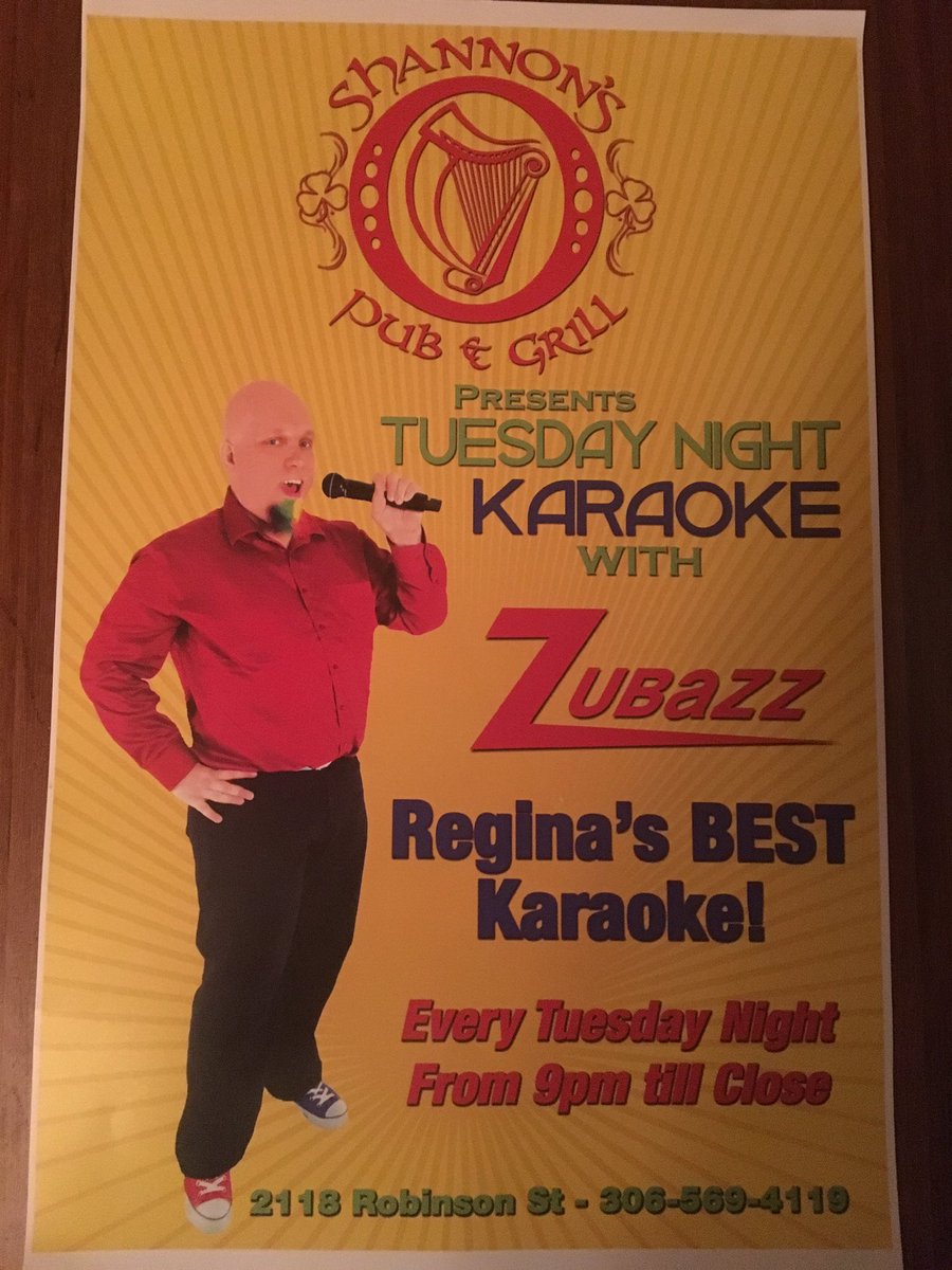 PubShannons's tweet photo. Come show us what you got. Warm up your vocals and make it to Shannons Pub and Grill for tonight's karaoke. #shannonspub #localtalent https://t.co/ZZubhJrZE1
