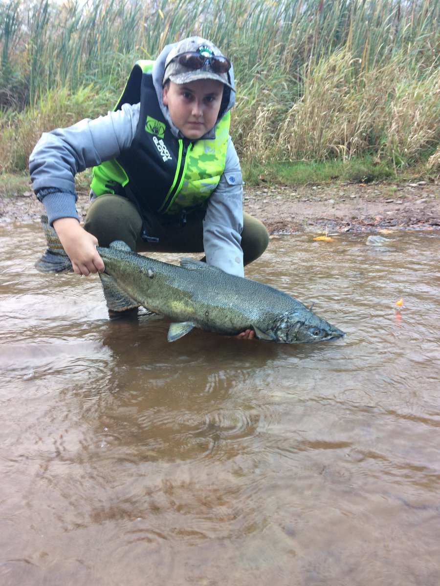 stpfishing's tweet photo. The only fish that was caught at Brontë today was by Jared rines https://t.co/U8CgsfIevf