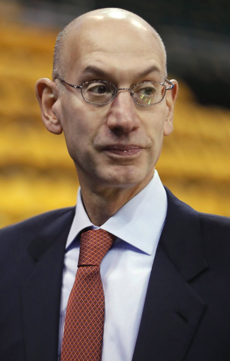 00sNBA's tweet photo. Adam Silver looks like the nurse at an old folks home. https://t.co/5lUarxE60V