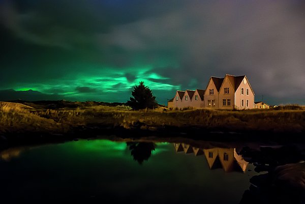 bycswhite's tweet photo. New artwork for sale! - "Northern Lights in Reykjavik, Iceland" - https://t.co/7DiJuswSEO @fineartamerica https://t.co/fcM0lYbcUz