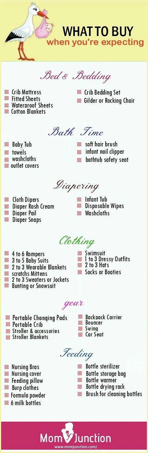 list of stuff for new baby