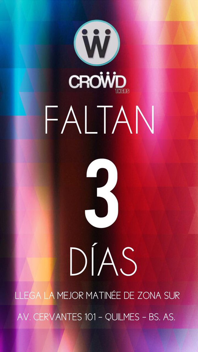 Ivaabaio1's tweet photo. 💥Faltan solo 3 dias 💥
Apertura de #CrowdTngrs 💣
La matine mas linda de zona sur

•Anticipadas - $150 🎫
❗Show sorpresa en vivo ❗
📱1157666249📱 https://t.co/QybB5SLoVv