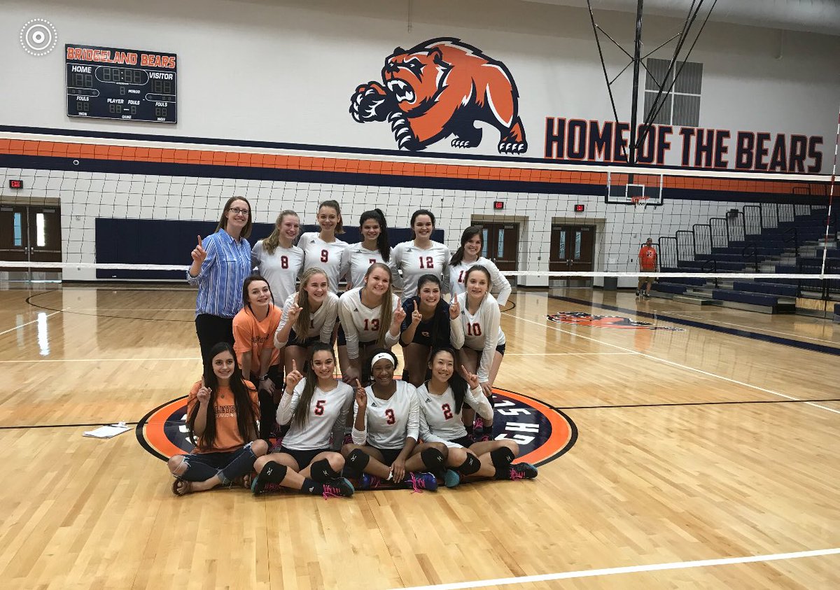 CONGRATULATIONS JV volleyball with a 27-1 record in your first year as a team/program! JV District Champions! #hardwork <a href="/BridgelandCFISD/">Bridgeland HS</a>