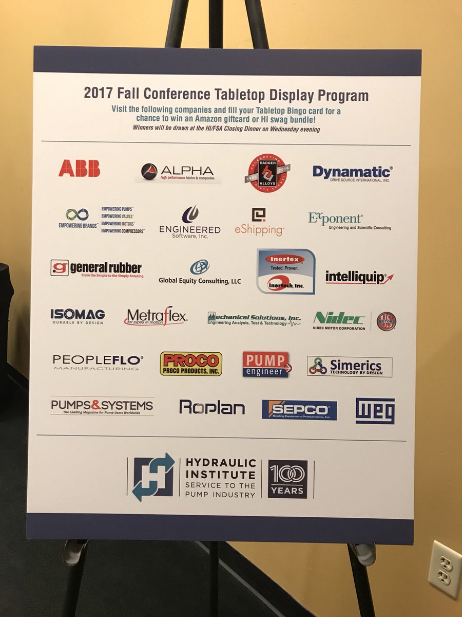 ProcoProducts's tweet photo. The #HIFALL100 #FSAFall17 Tabletop Reception was a success! Thanks to all who stopped by to chat with us! https://t.co/2hwUJrSNQC