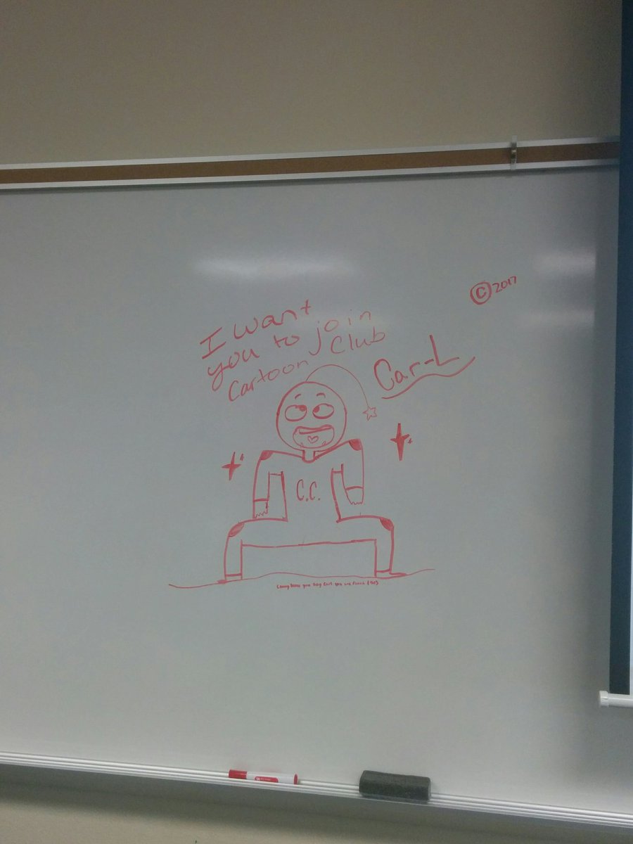 BNHSCartoonClub's tweet photo. Today we created the best club mascot, Car-L (it's just pronounced like Carl) https://t.co/ESIh9nuPmH