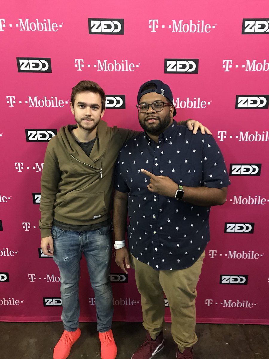 ChrisSaidThat's tweet photo. Thanks to @TMobile for hooking me up w/ Echo Tour tickets and a Meet and Greet with @Zedd !! #TmobileTuesday #ZeddsNetwork #HTX https://t.co/EFJwmhBjv0