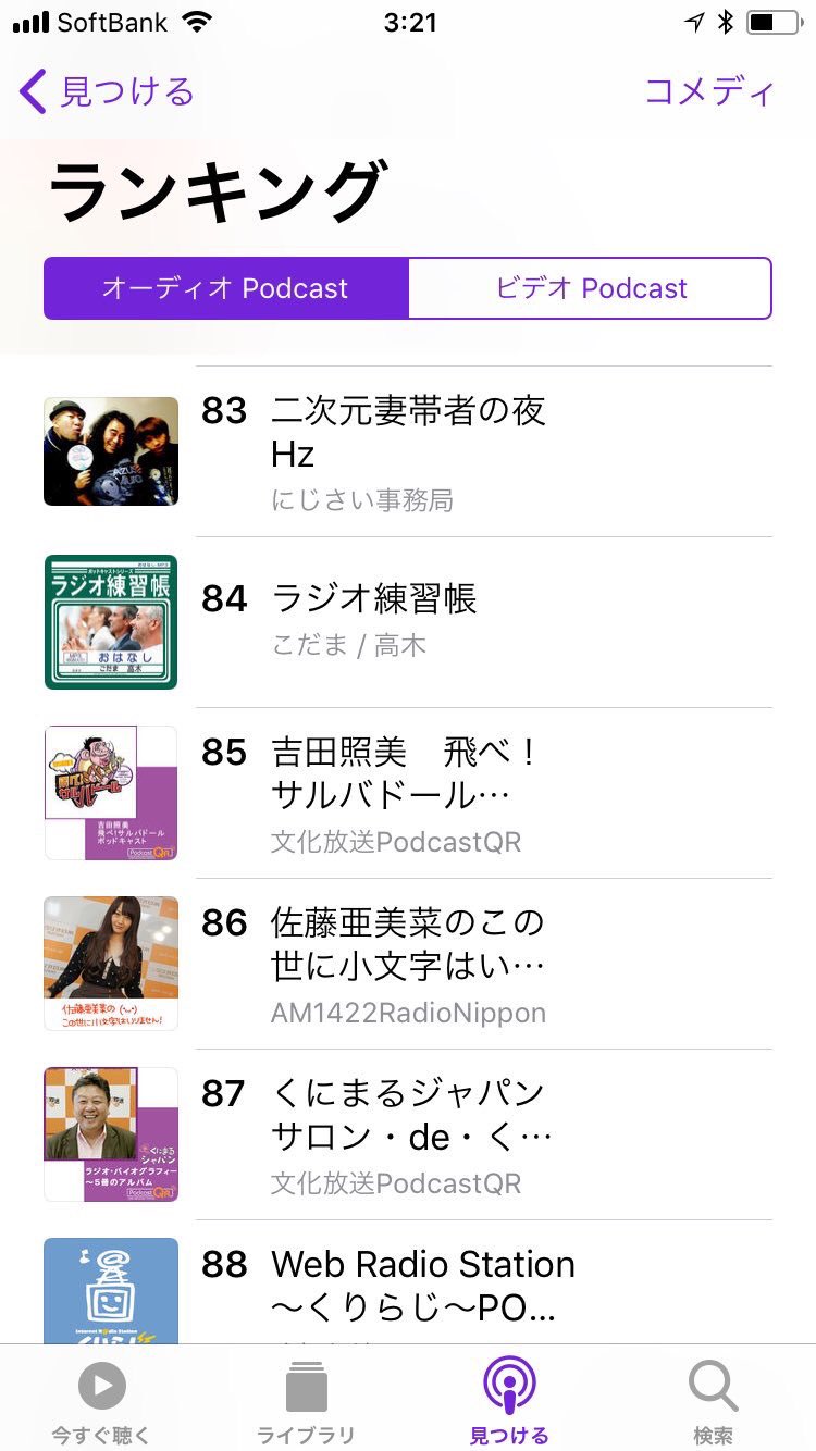 口癖はソイソース ご報告です ラジオ練習帳 Rensyucho がitunes Store ポッドキャスト コメディ部門で上位にランクインしました 皆様ありがとうございます これからもよろしくお願い致します ポッドキャスト 口癖はソイソース ご報告です ラジオ練習帳 Rensyucho がitunes Store ポッドキャスト コメディ部門で上位にランクインしました 皆様ありがとうございます これからもよろしくお願い致します ポッドキャスト