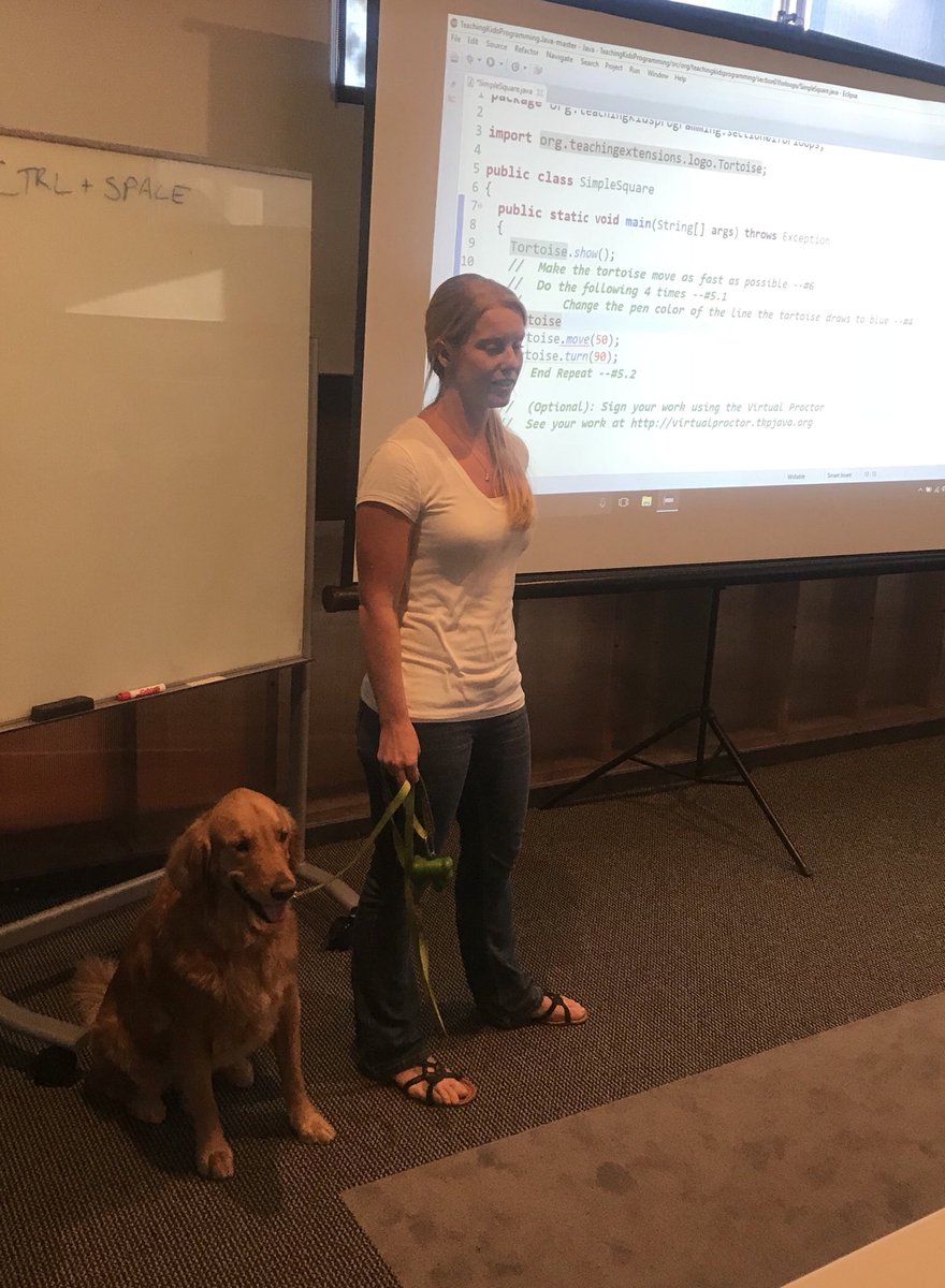 tkplabs's tweet photo. Our first teacher training with dogs! @procoretech https://t.co/XkLb1aaehn