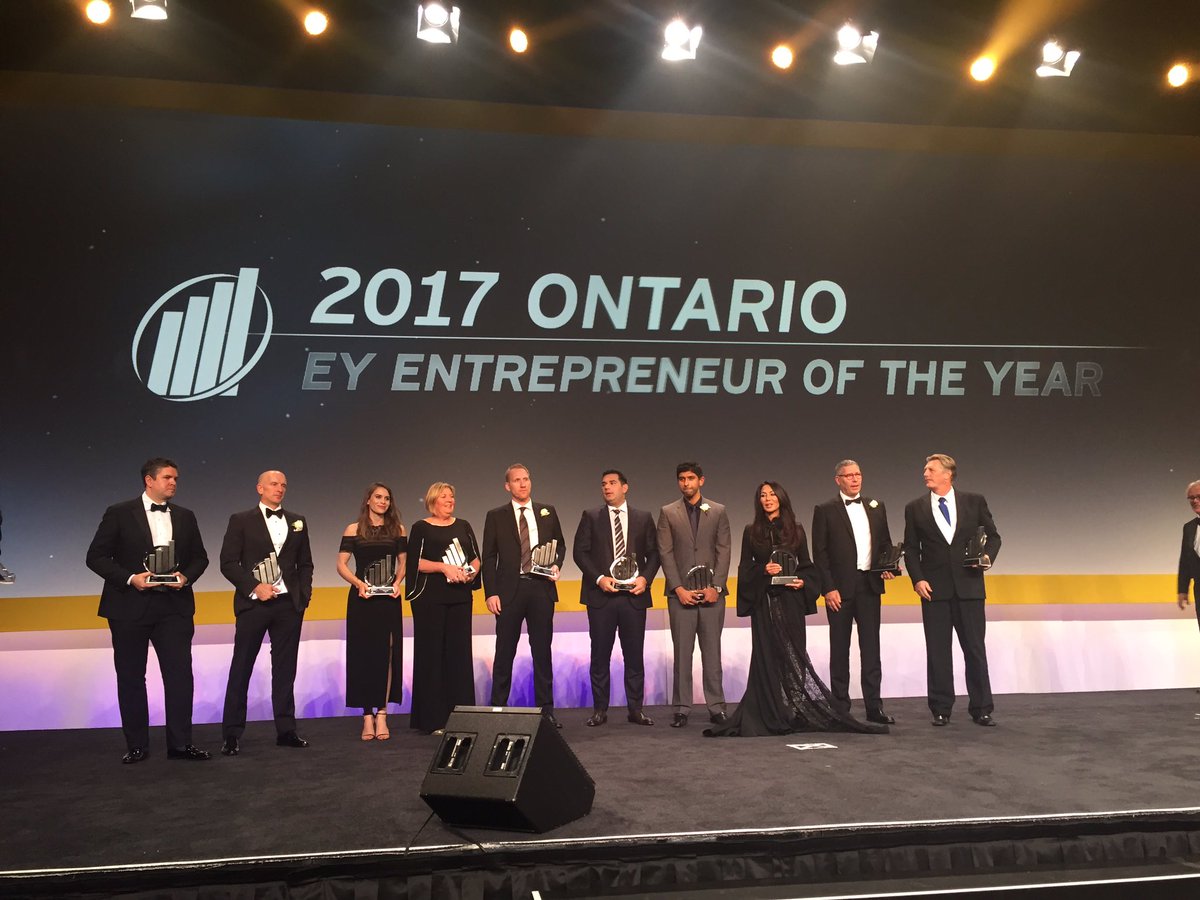 Our #EOYOntario 2017 category winners. Congratulations to all our #entrepreneurs who dare to dream big and think bold. #BetterWorkingWorld