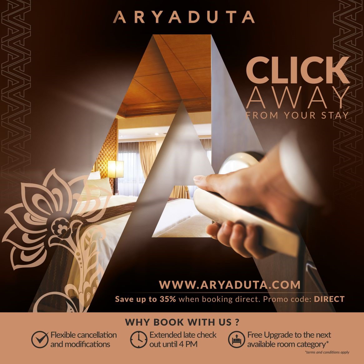 Click Away Aryaduta ! Click your best price for staying at Aryaduta Jakarta !
#aryadutajakarta #clickawayaryaduta #discounts #discount