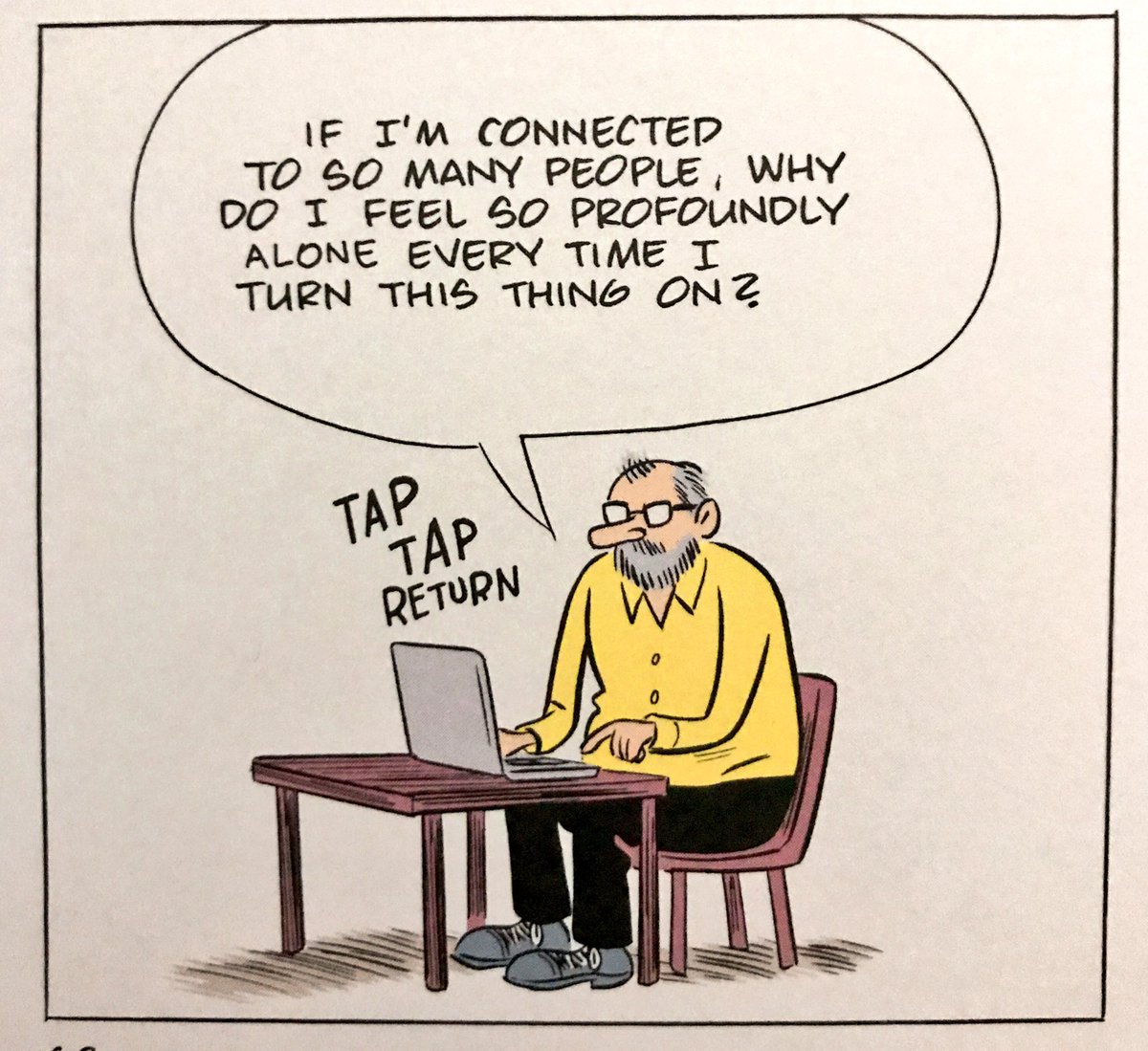 HumorCucamonga's tweet photo. Viñeta de “Wilson”. Daniel Clowes. https://t.co/B6AK0N3WBM