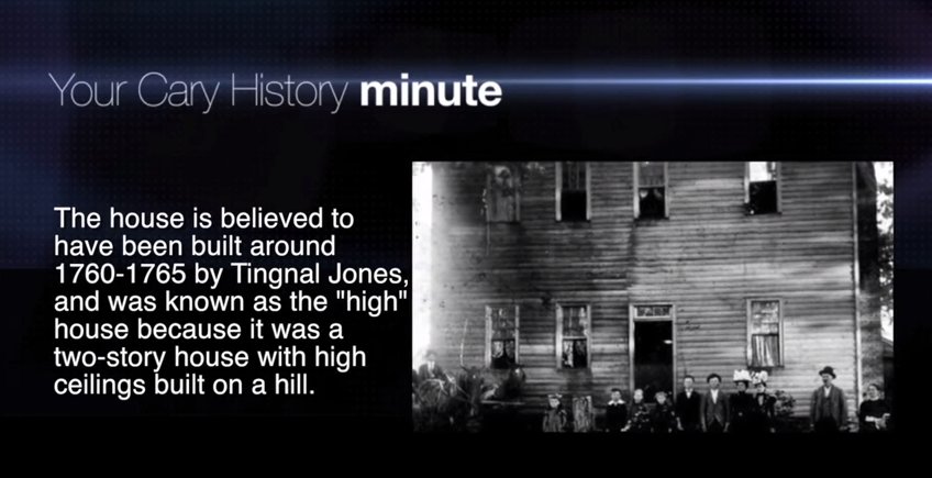 caryncgov's tweet photo. Did you know High House Road is named for an actual house with a spooky legend? Watch BudTV for #CaryHistoryMinute https://t.co/z20LyI65rB https://t.co/kFN6nUkDU6