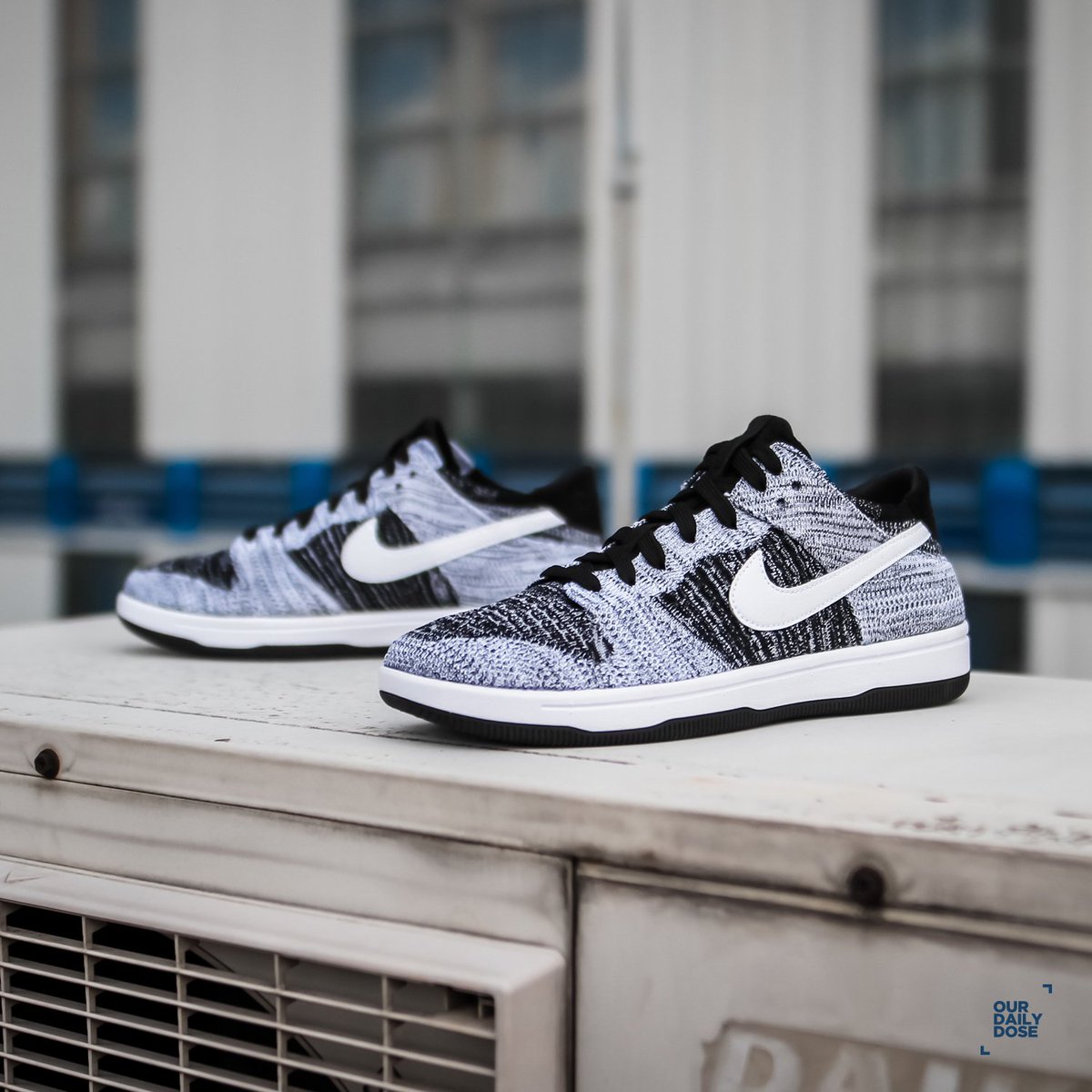 nike dunk low flyknit white