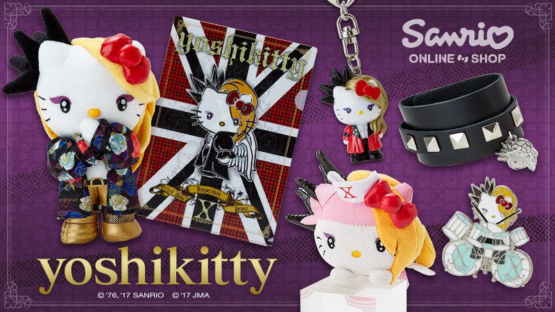 オンラインショップ】「X JAPAN」のYOSHIKIとキティのコラボグッズに