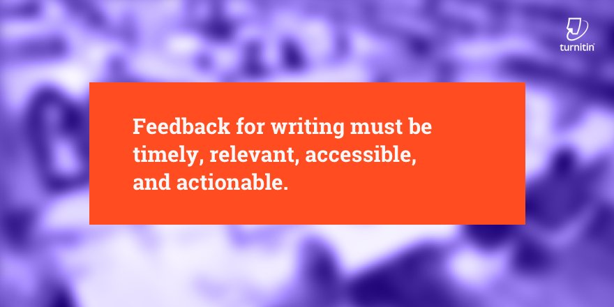 EdSurge's tweet image. Feedback for writing must be timely, relevant, accessible &amp;amp; actionable. More tips for teaching #ELA here: bit.ly/2yq9fD7 #ELAchat