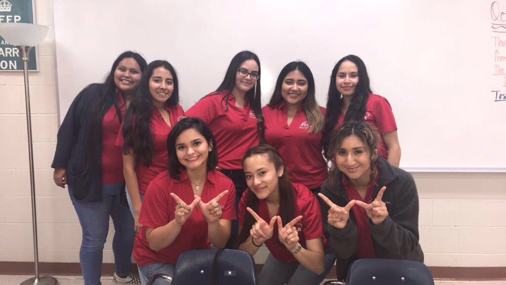 rowefccla's tweet photo. Students having fun and showing their Warrior pride at today's Sharyland conference! #fccla #txfccla #rowefccla https://t.co/CNgSswDAlq