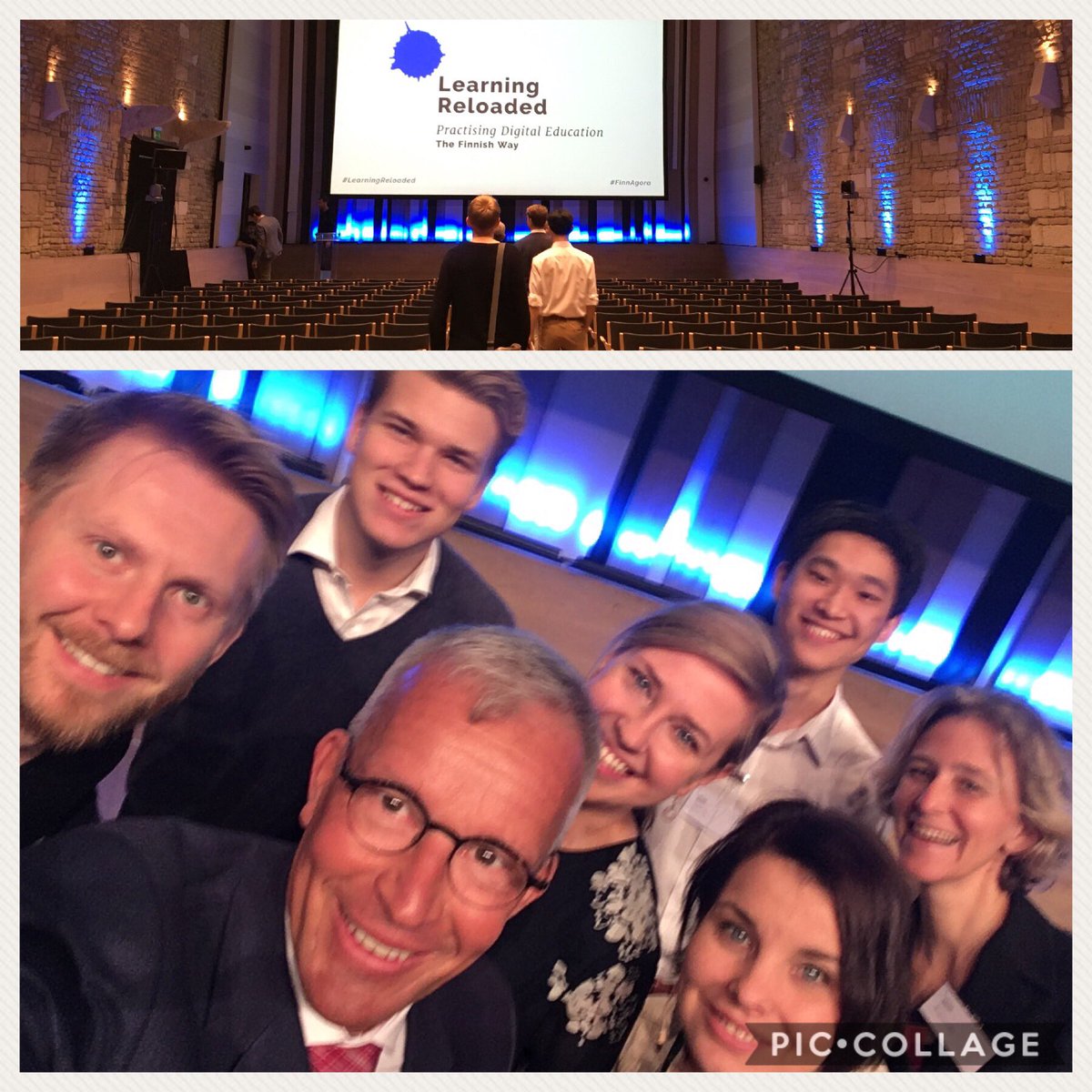 leenapontynen's tweet image. #LearningReloaded conference about to start in #Budapest. All the speakers excited and ready! #FinnAgora @Kuntaliitto