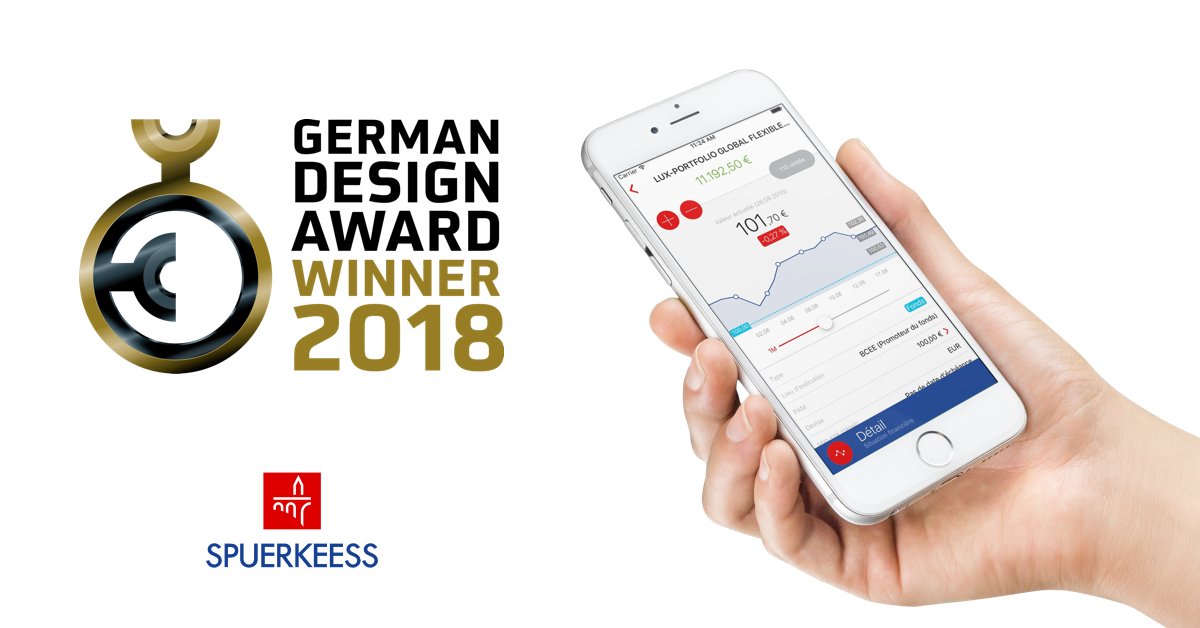 spuerkeess's tweet photo. A mobile banking app with great #UserExperience.
#SnetMobile, winner of the 2018 German Design Award.
https://t.co/Bgzo3SwXwN https://t.co/zuemqlDMdk