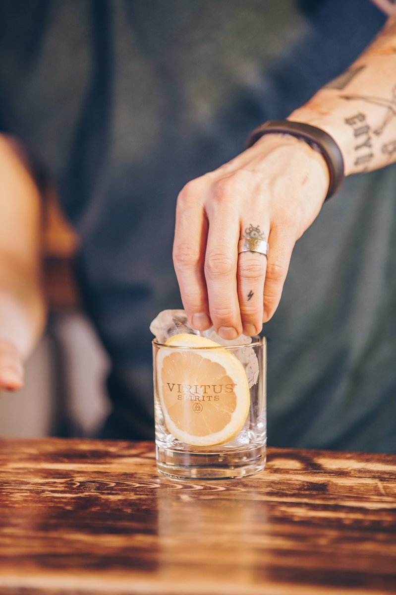 On the rocks is where the smooth taste of #Viritus really shines. #vodka #premiumspirit