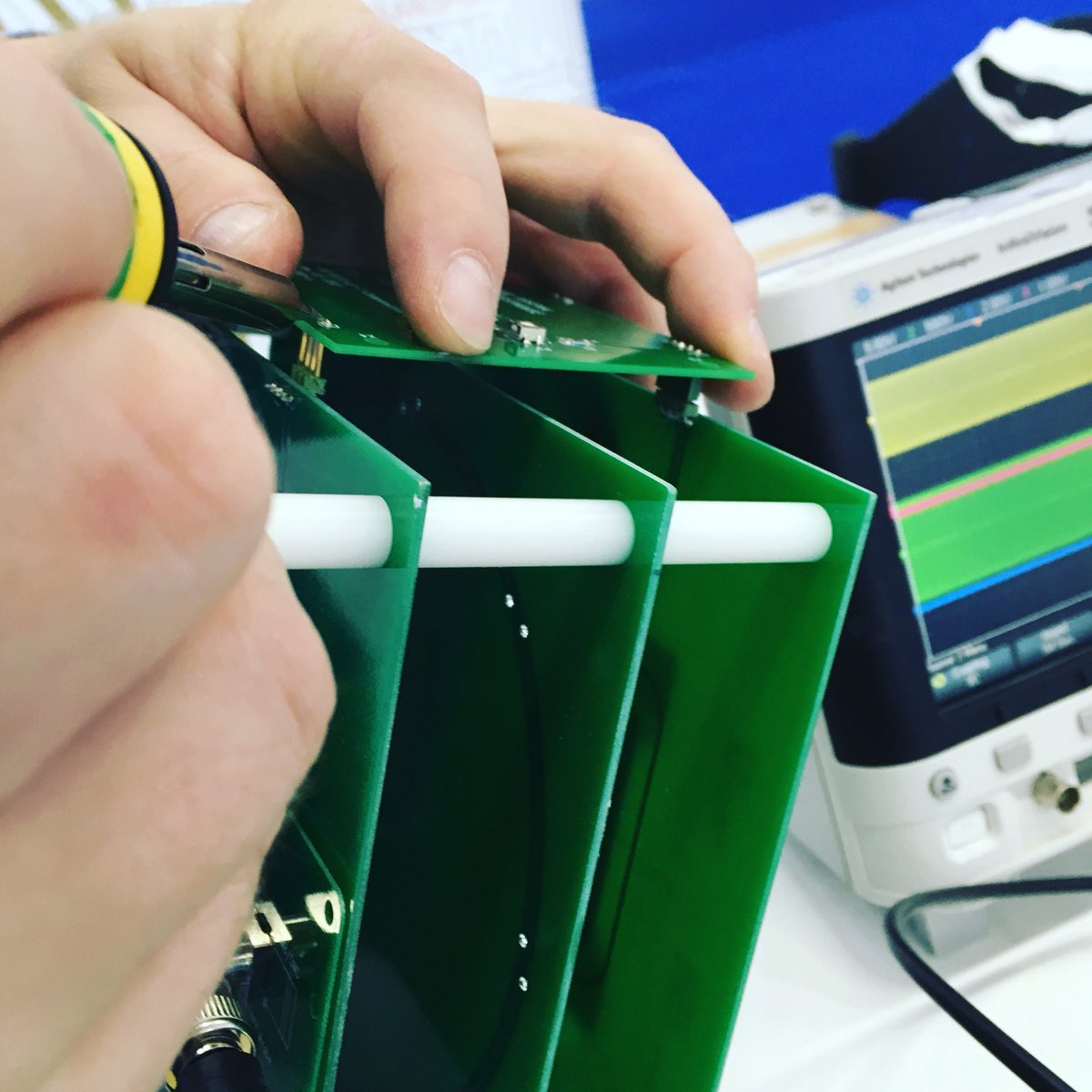 stadtkind's tweet photo. last minute fix by @ecoforfuture at #smartcardexpo https://t.co/rj7m4DVP93
