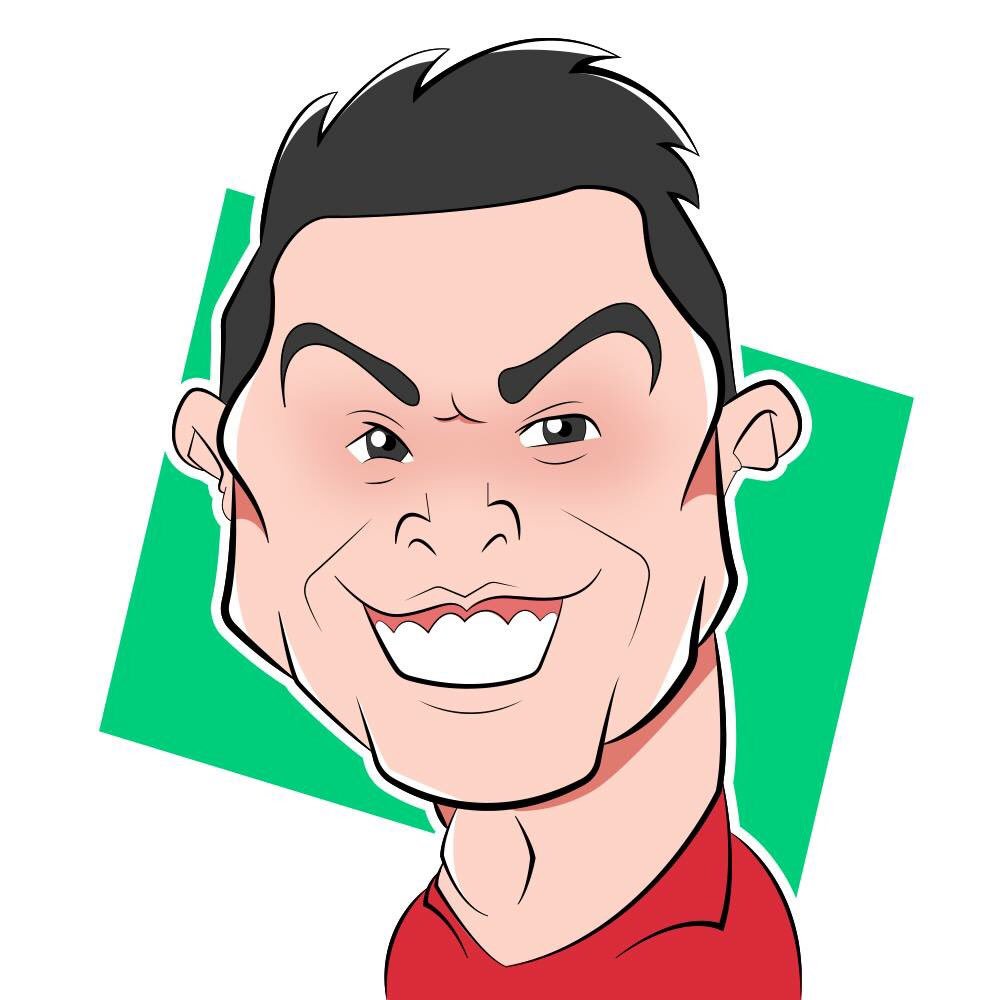 thiago manzotti on twitter cristiano ronaldo caricatura