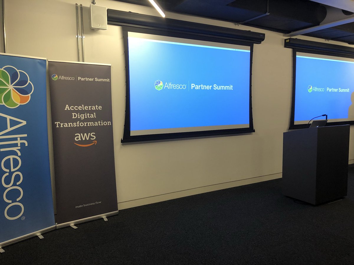 RobinLiong's tweet photo. Excited to kickoff @Alfresco EMEA Partner Summit in @awscloud London office!! https://t.co/6L7ymtIMd5