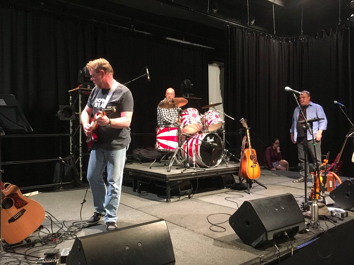 FatherhoodBand's tweet photo. Sound checking our gig at #adelaide Collegeof the Arts #LightSquare Fun gig 7:00pm https://t.co/PpA50GGLpi