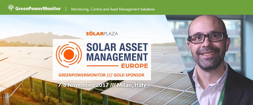 GPMmonitoring's tweet photo. @GPMmonitoring sponsors #SAMEurope 7-8 November #Milan @hroca76 will join the @solarplaza event as feature speaker. #solar #wind #renewables https://t.co/Xa8UsbrdV7