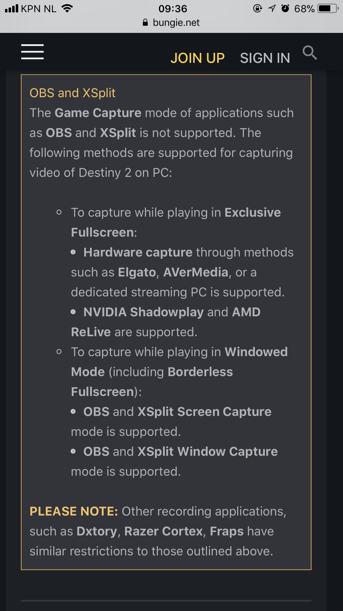 💗 Dbuzz 🐥🐱 * on Twitter: "Buds, follow these instructions when streaming Destiny  2 on PC, or you might get banned. Be careful with Discord in-game overlay,  too. https://t.co/Ykoniugo26" / Twitter