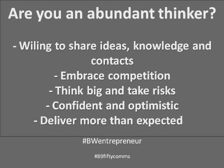 89Fifty's tweet photo. #BWentrepreneurs do you identify as abundant thinkers?
Go out there and create something great 
#89FiftyComms https://t.co/Uec65hpPFm