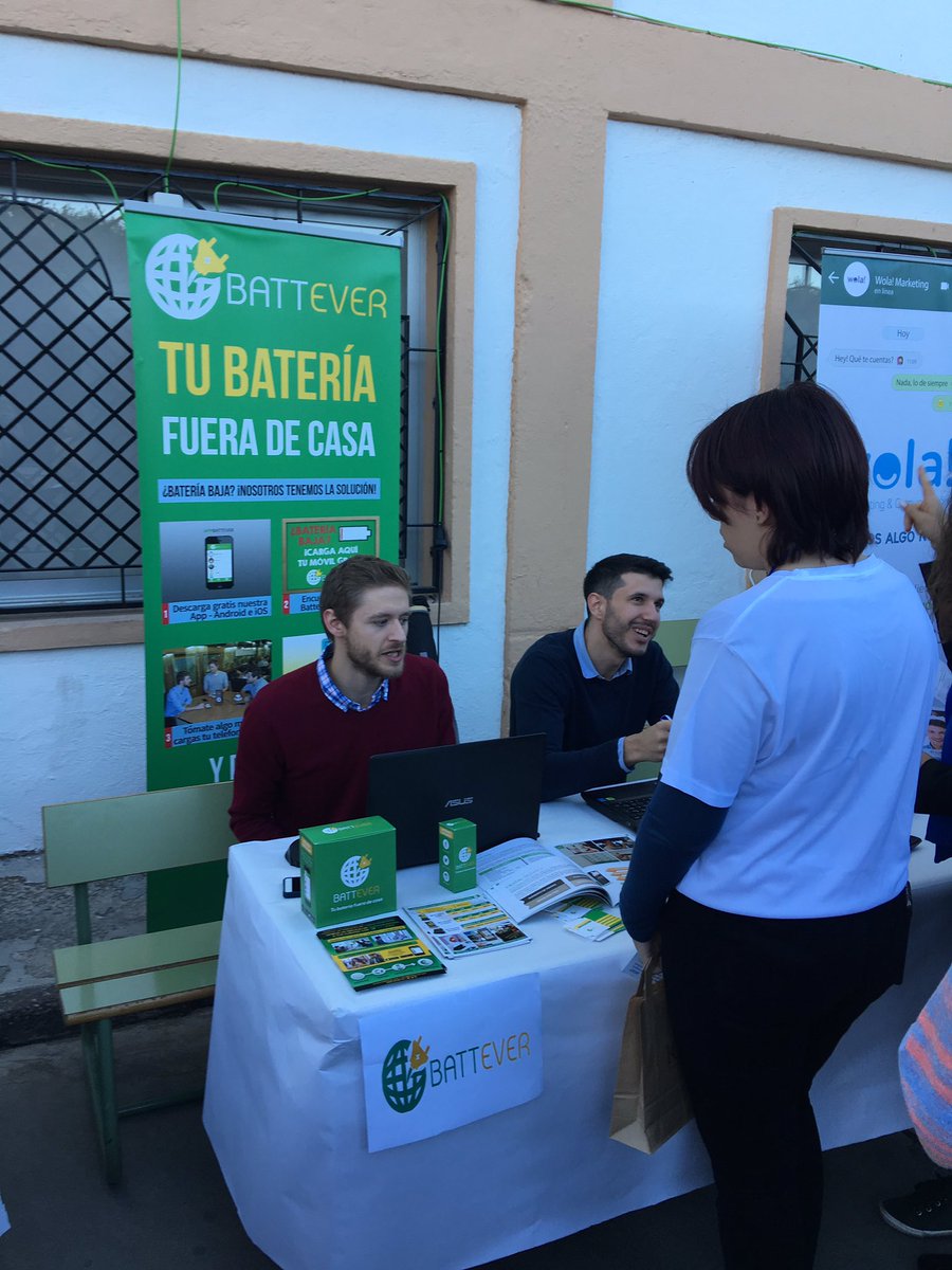 ccm85cue's tweet photo. Ofrecer servicio de carga de batería en bares y restaurantes a través de @Battever #SeCartuja #FPCartuja #emprendimiento https://t.co/rvROjZZRgH