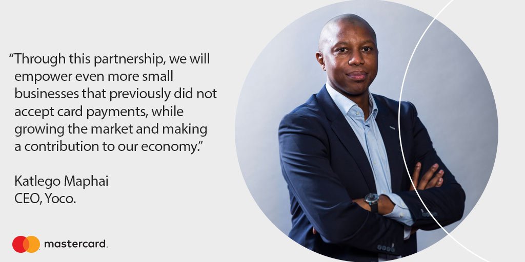 MastercardMENA's tweet photo. Did you know? Small and medium sized businesses employ over 60% of the labour force in South Africa! @katlegomaphai #YocoGrowth https://t.co/14vzkrcVdK