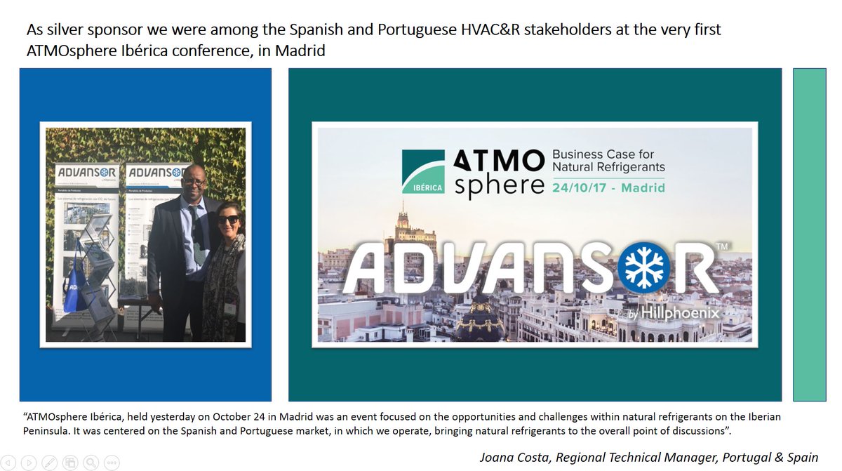 Great feedback from our Joana Pereira da Costa and Modesto Poey Noblet to #ATMOsphere Iberica 2017.