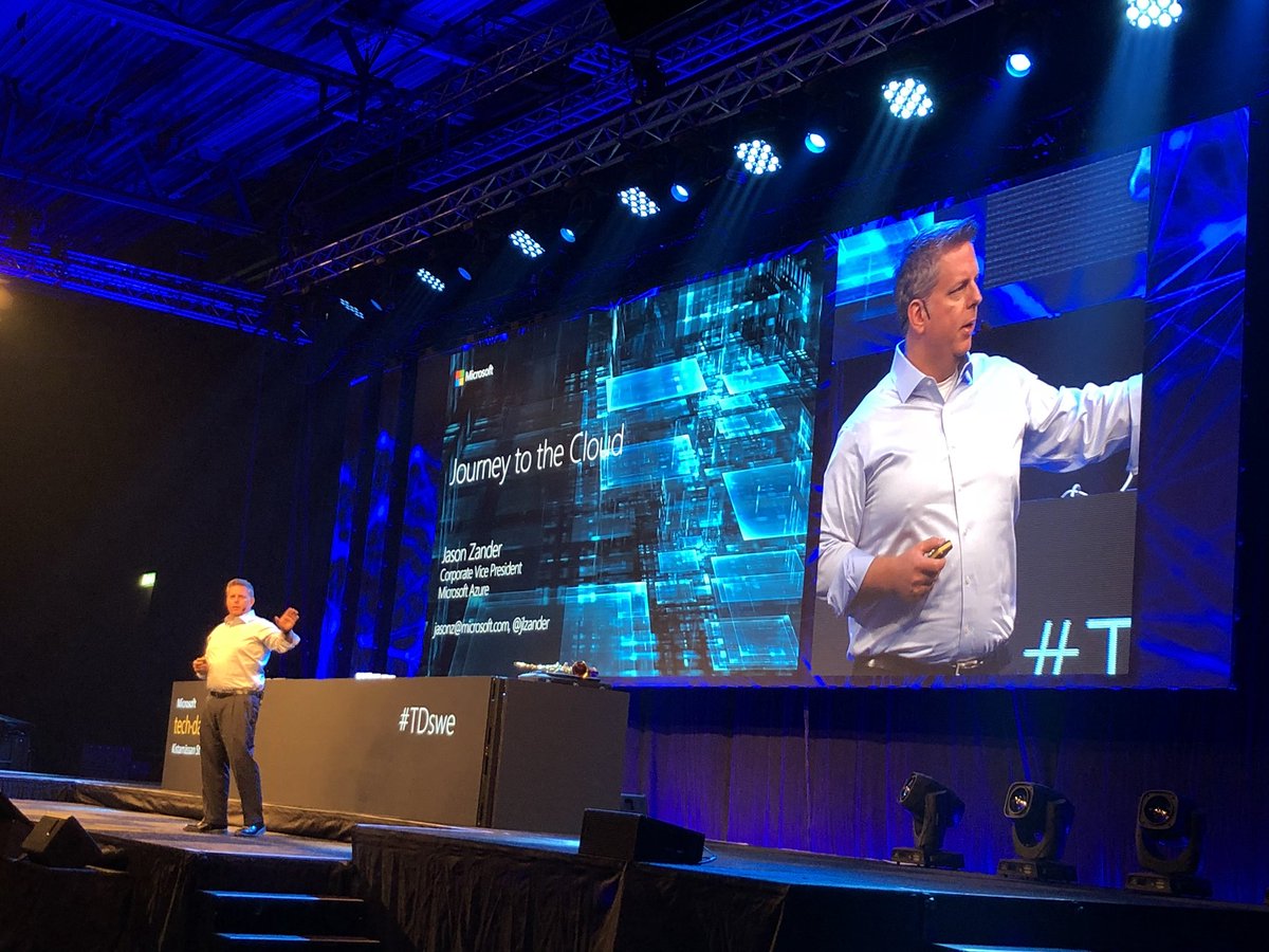 Jason Zander on stage  #tdswe