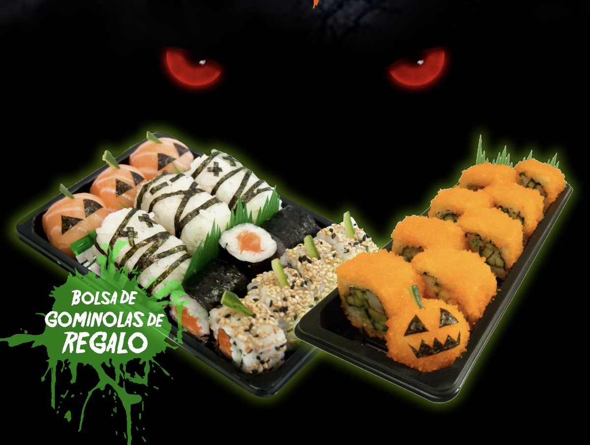 fishsushicorner's tweet photo. Ya estamos preparados para la noche más terrorífica del año 🧟‍♂️🧛‍♀️ Aquí te lo contamos 👉 https://t.co/f4OQ5Lf1dd #sushi #Halloween2017 https://t.co/28NrDTaPuY