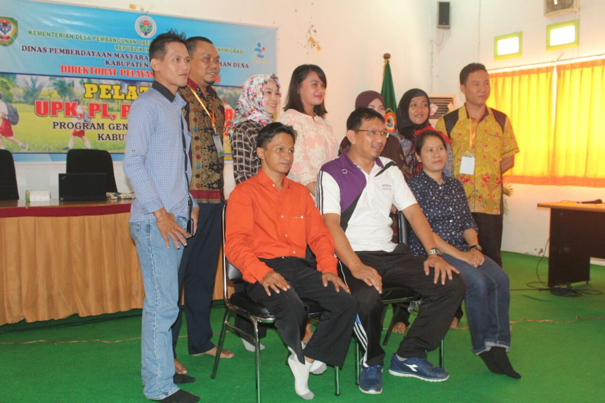 Pelatihan cluster PL,UPK,POKJA Dan BKAD kab Seruyan