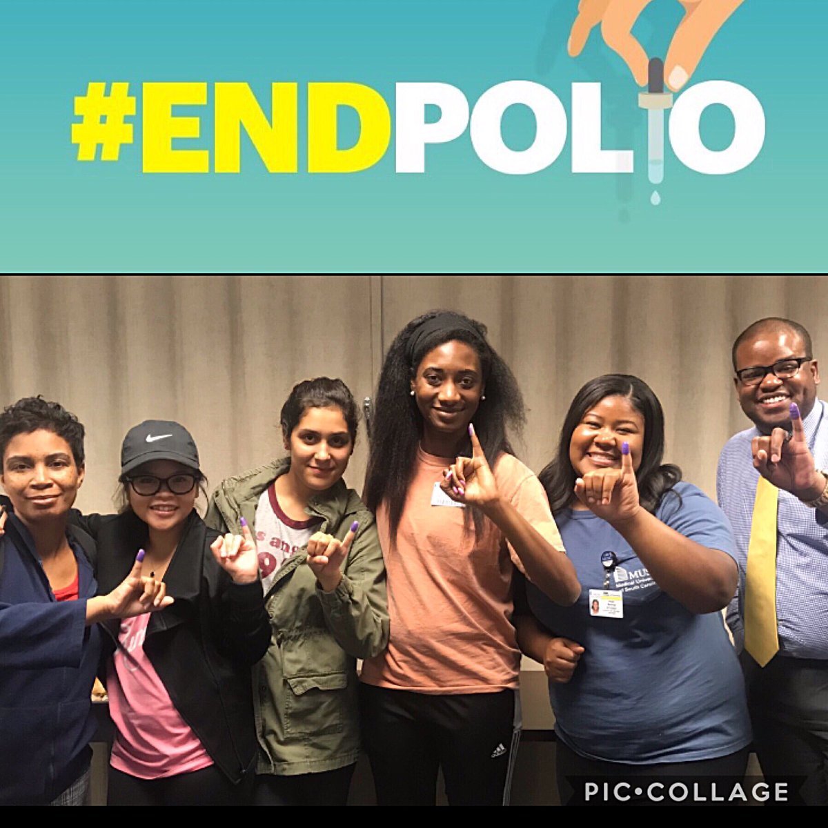 snpha_musc's tweet photo. Thank you to everyone who painted their pinkies!! #endpolio #AdviseToImmunize #SNphAOI #ConnectingThePIECES #SNPhAConnects https://t.co/EDTc7hXkp0