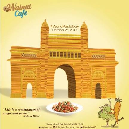thesaladbarWC's tweet photo. #WorldPastaDay #AtWalnutCafe 
Get your fill of delicious pasta at Walnut Cafe and let your tummy celebrate this day https://t.co/aM6Py73sph https://t.co/CUZxgPOVdw