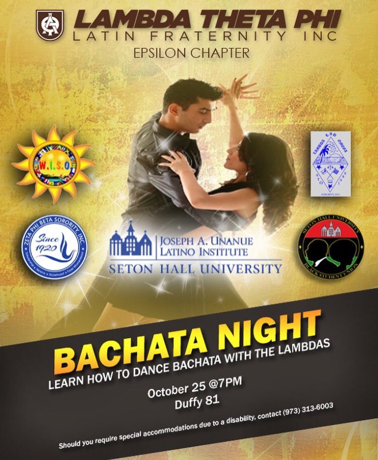 EtaMermaids's tweet photo. TOMORROW! Join us as we learn some bachata moves with the brothers of @shulambdas 💃🏽🕺🏽 https://t.co/EEbWWsWsE5