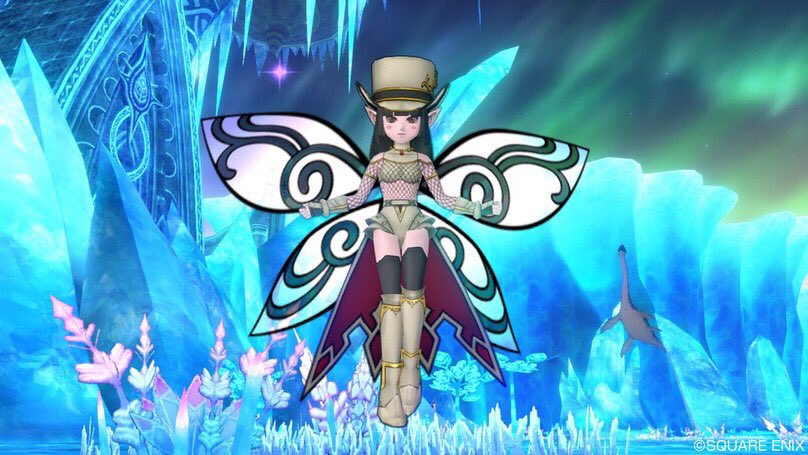 Nico ᴗ シルフ羽貰えたよー 可愛いなー W カラーリングはフレさん参考にさせてもらいました ๑ ๑ ドラクエ10 ドレア シルフウィング ドラクエ10フレンド募集