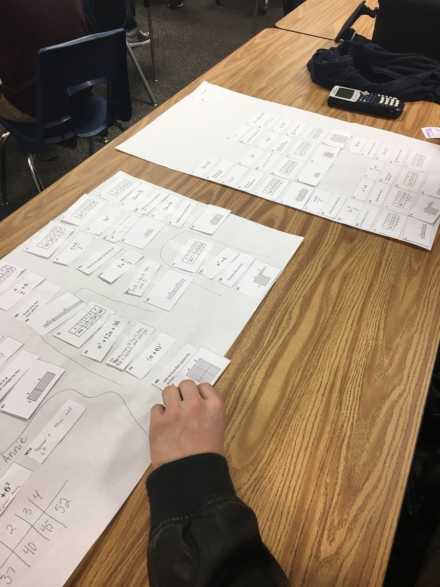 Shmoehle's tweet photo. CCR math Ss engaging in a productive attainable struggle Interpreting Algebraic Expressions #FAL #mathshell #collaboration #LakerNation https://t.co/9hD3bLshKR