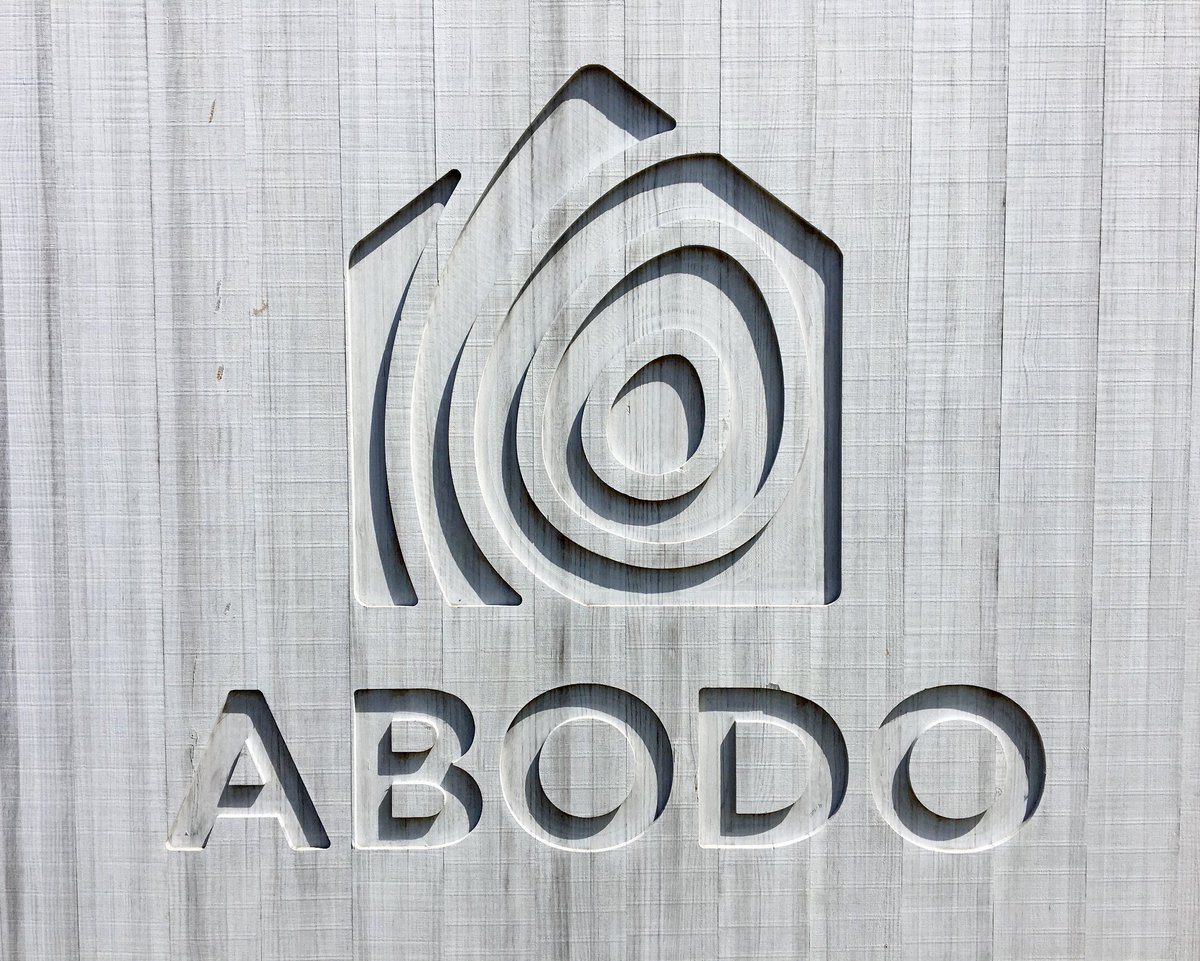 abodowood's tweet photo. After a year of weathering our Abodo sign coated in Sioo:x is looking slick & silvery #abodowood #vulcancladding https://t.co/9v4wxyFIrs