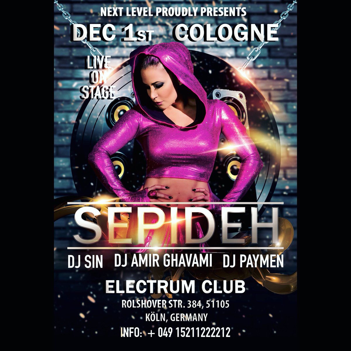 SepidehMusic's tweet photo. Live in concert Friday December 1st in Cologne Germany #liveinconcert #cologne #germany #electrumclub #persianconcert #sepideh #sepidehmsuic https://t.co/W1VXETHy0u
