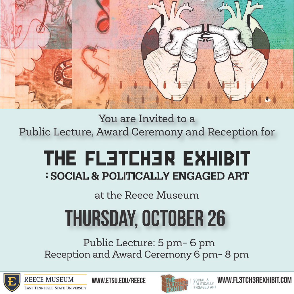 Check out #reecemuseum #thefletcherexhibit this Thursday! Work of mine and others will be on display. #art #Tennessee #anitakunz #politics
