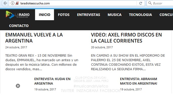 kudaienperu's tweet photo. Cheken la entrevista por @laradiotescucha #kudai #kudaienargentina #upfront2017 #sonyupfront2017 #upfront #sonymusic #argentina #peru #chile https://t.co/6QgHqlWji6