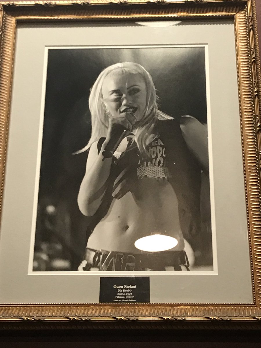 Saw this on the wall <a href="/FillmoreDEN/">Fillmore Auditorium</a> , <a href="/gwenstefani/">Gwen Stefani</a>  is still flawless 15 yrs later